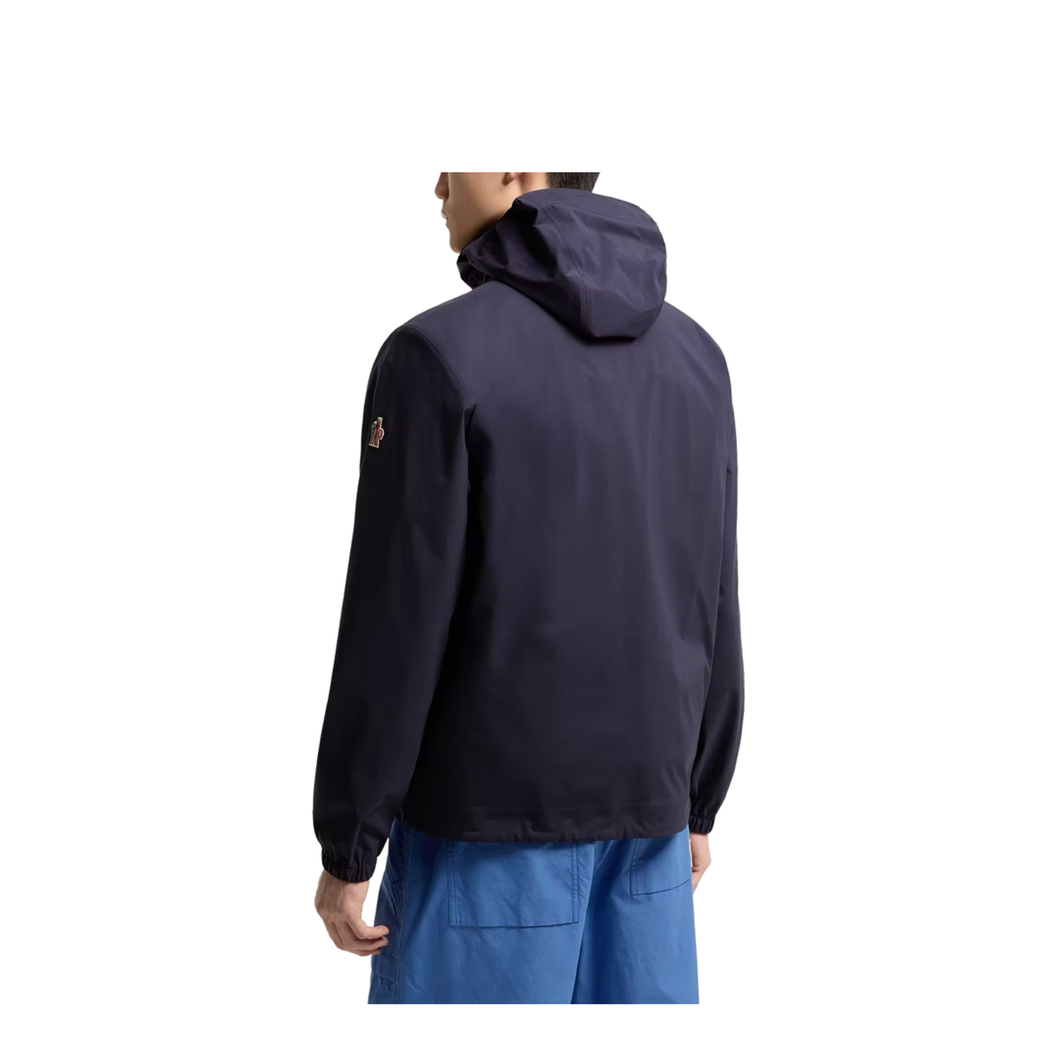 Hooded Shell Jacket - Navy Blue - Image 2
