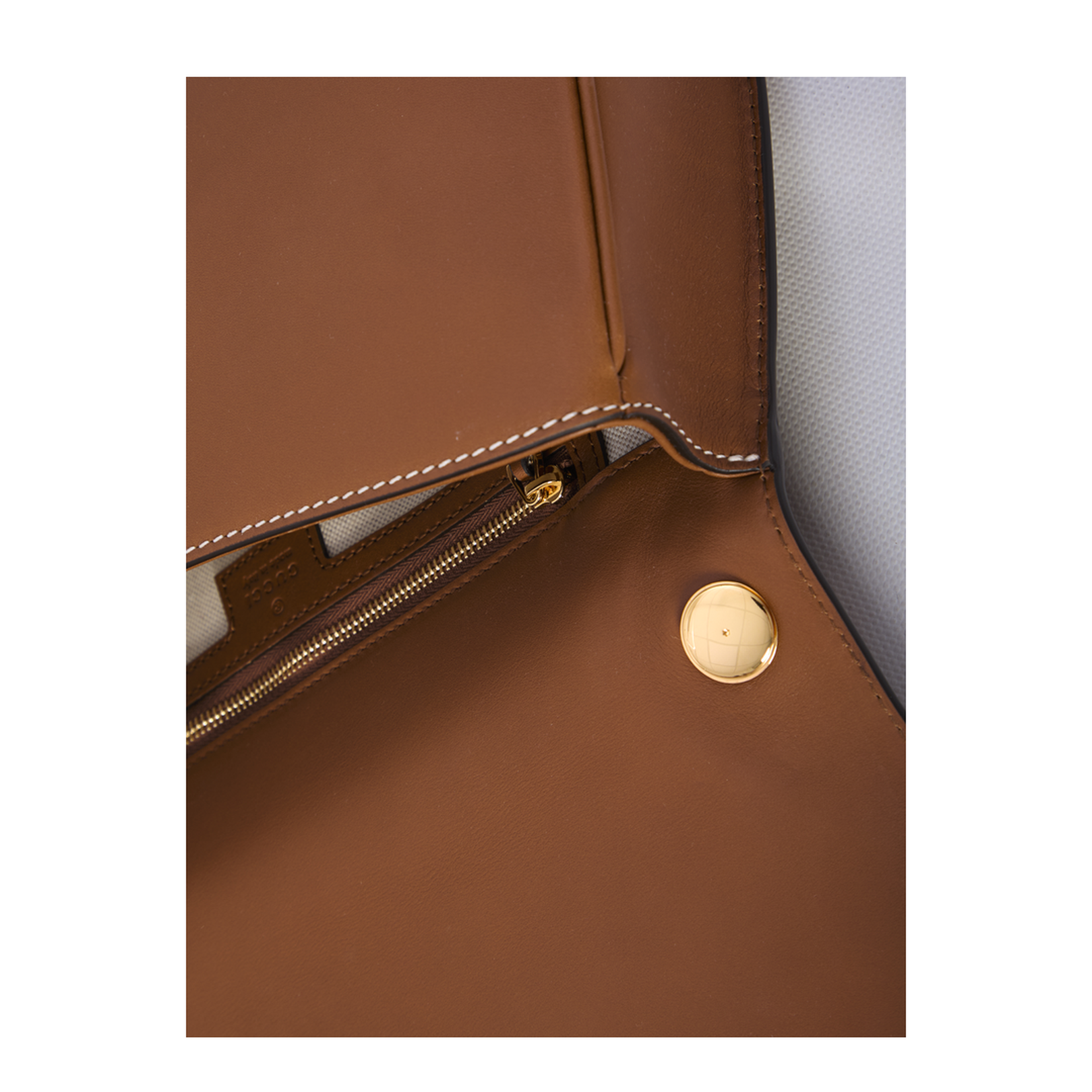 Blondie Large Leather Top Handle Bag - Tan - Image 5