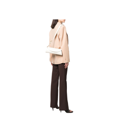 Cannolo Small Calfskin Shoulder Bag - Eggshell - Image 4