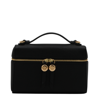 Romy Slim Top Handle Bag - Black - Image 1