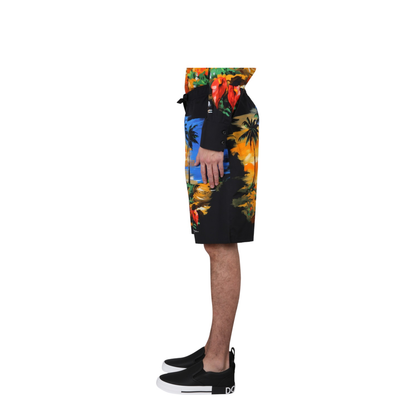 Bermuda Shorts with Hawaii Print - Image 3
