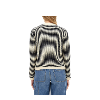 Kendra Contrasting-trim Striped Cardigan - Image 3