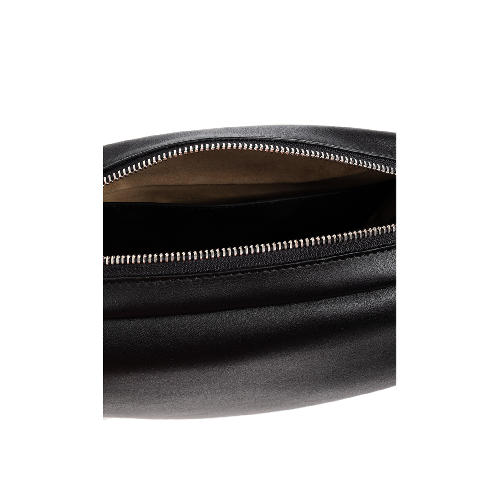 Pebble Crossbody Bag Smooth Calfskin Black - Image 5