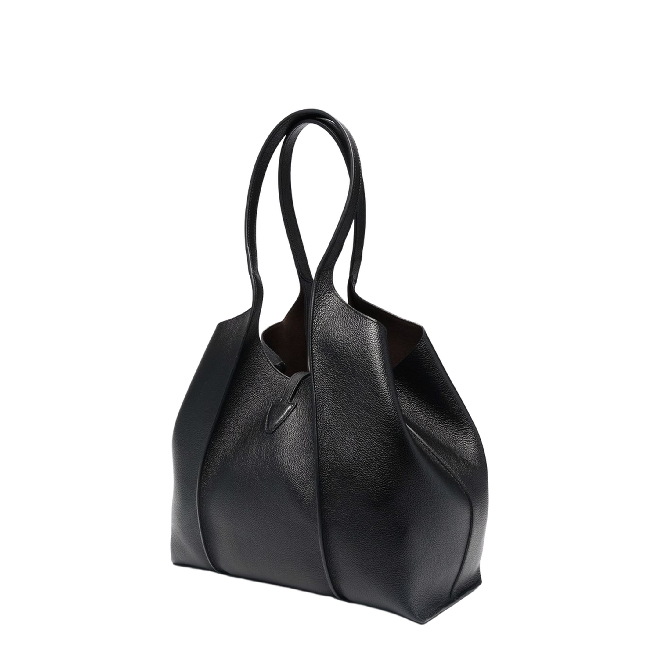 T Timeless Small Calf Leather Shopping Bag - Black - Image 5