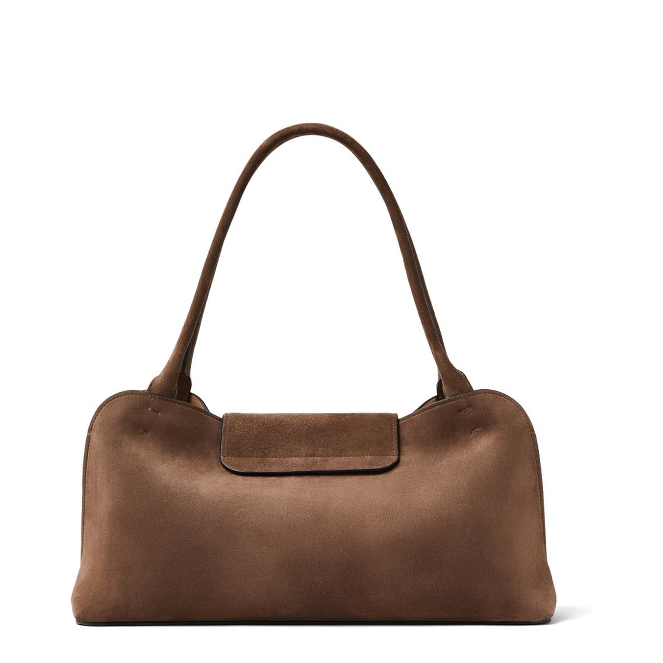Vivian Medium Suede Shoulder Bag - Brown - Image 3