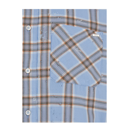 Checkered Print Cotton Shirt - Image 3