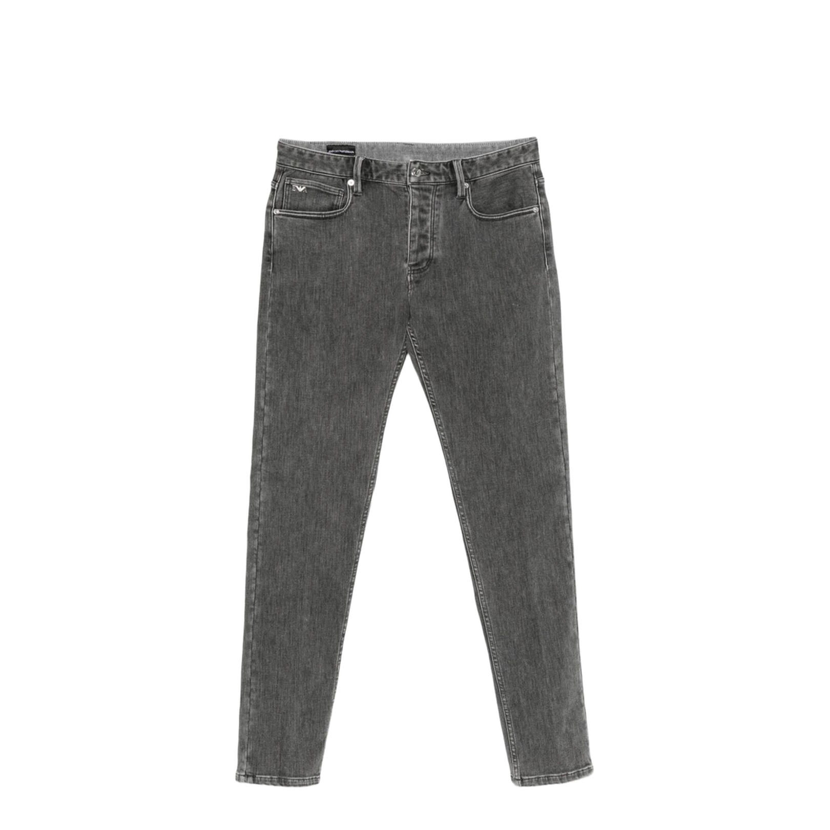 Slim-Fit Stone-Washed Stretch-Denim Jeans - Image 1