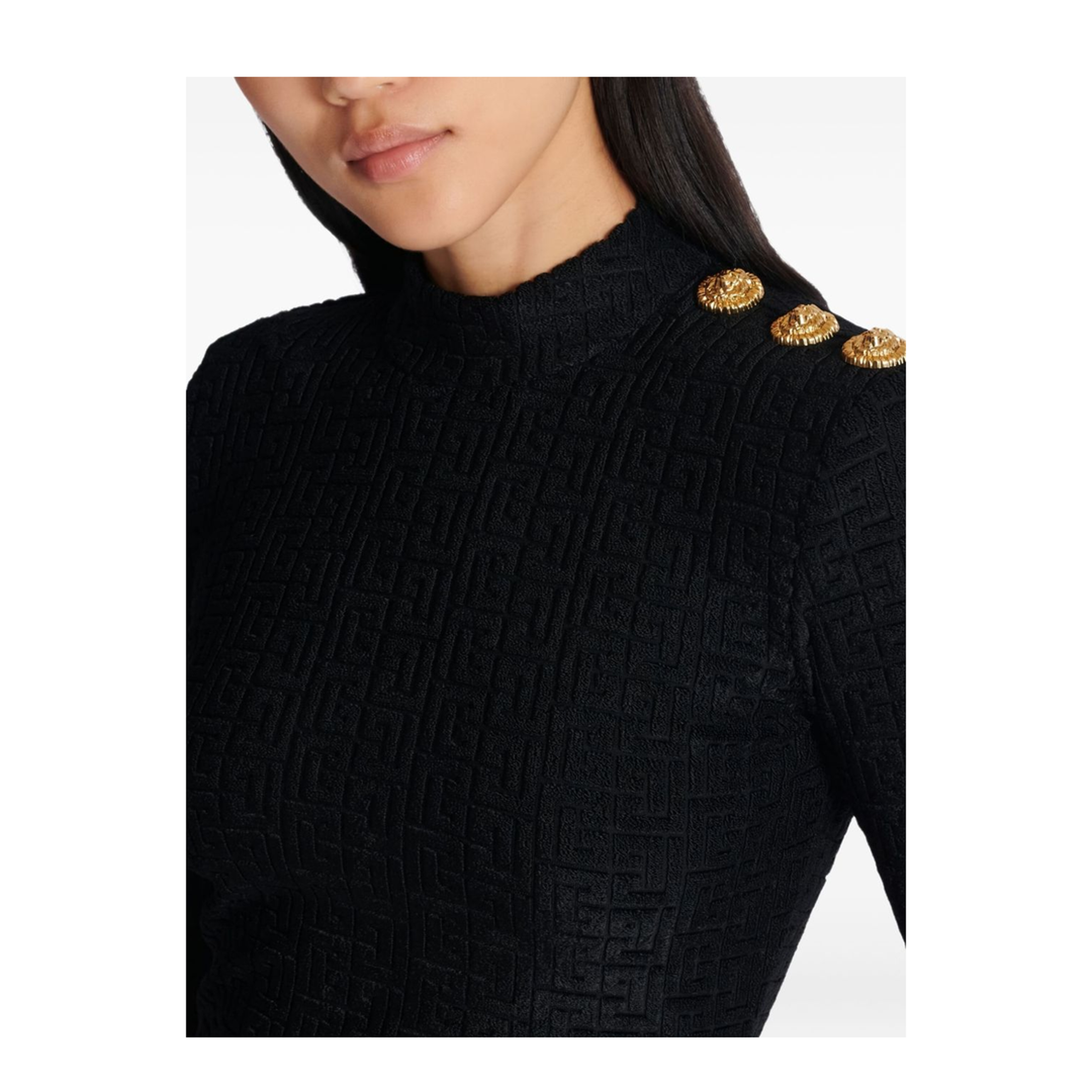 Knitted Sweater Black - Image 4