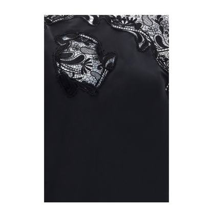 Silk Dress with Lace - Image 3