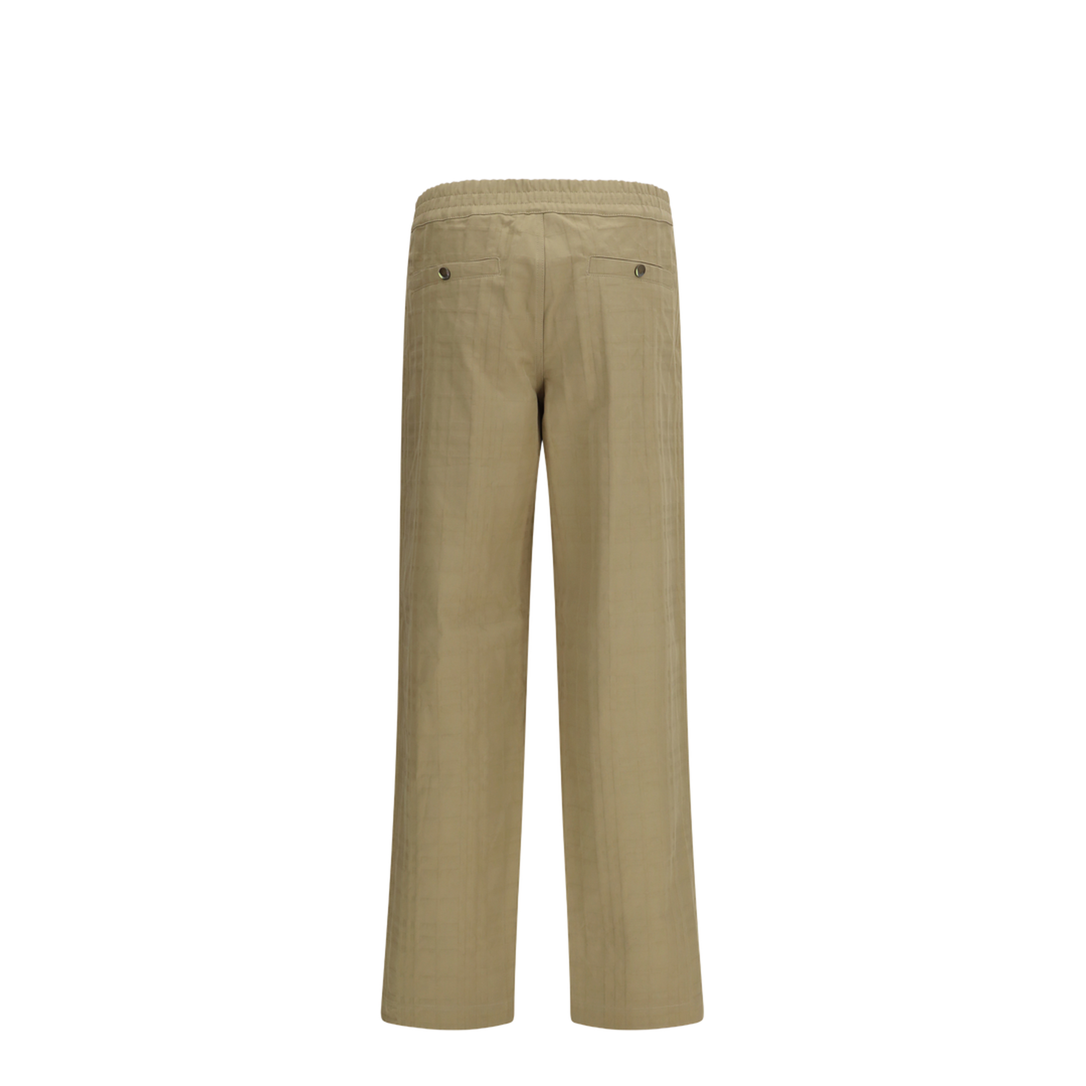 Check Cotton Trousers - Image 2