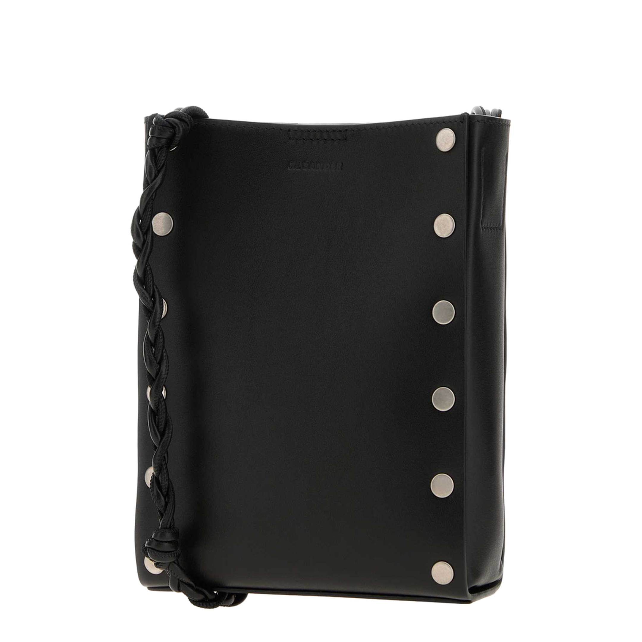 Tangle Small Calf Leather Crossbody - Black - Image 3