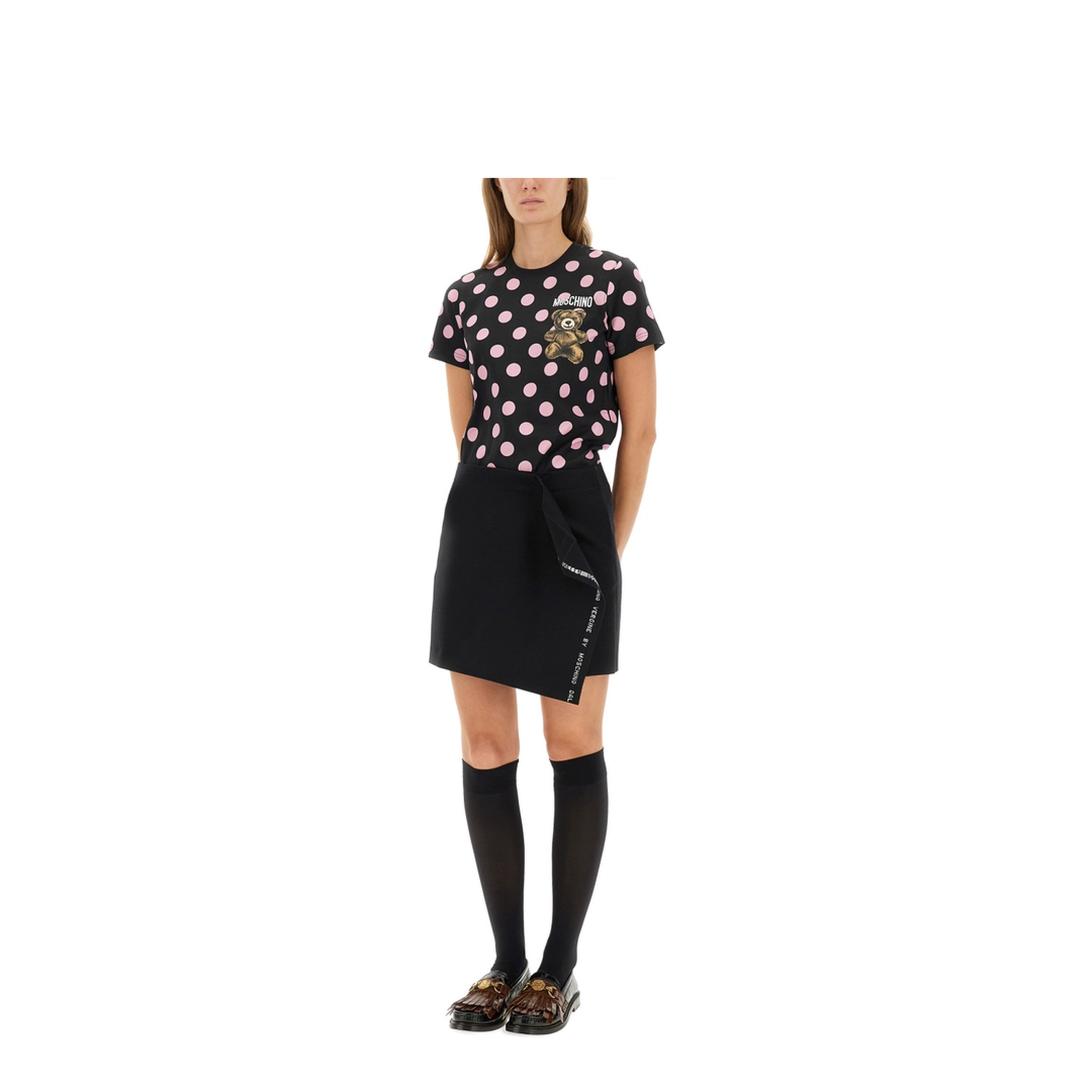 Polka-Dot Teddy-Print T-Shirt - Image 2