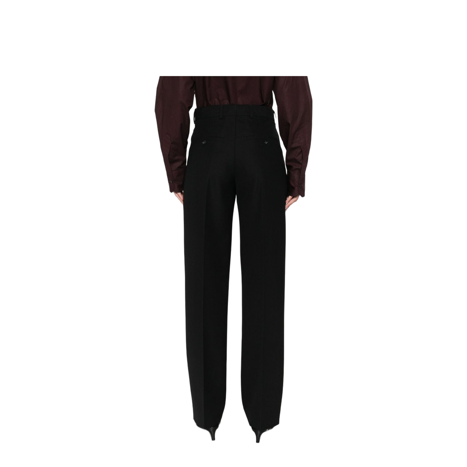 Wool Blend Suit Trousers - Image 3