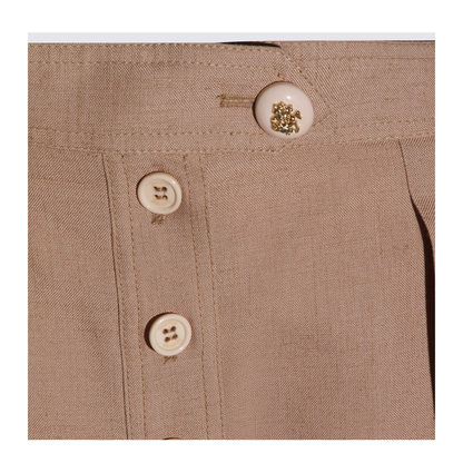 Biscuit Viscose Blend Shorts - Image 7