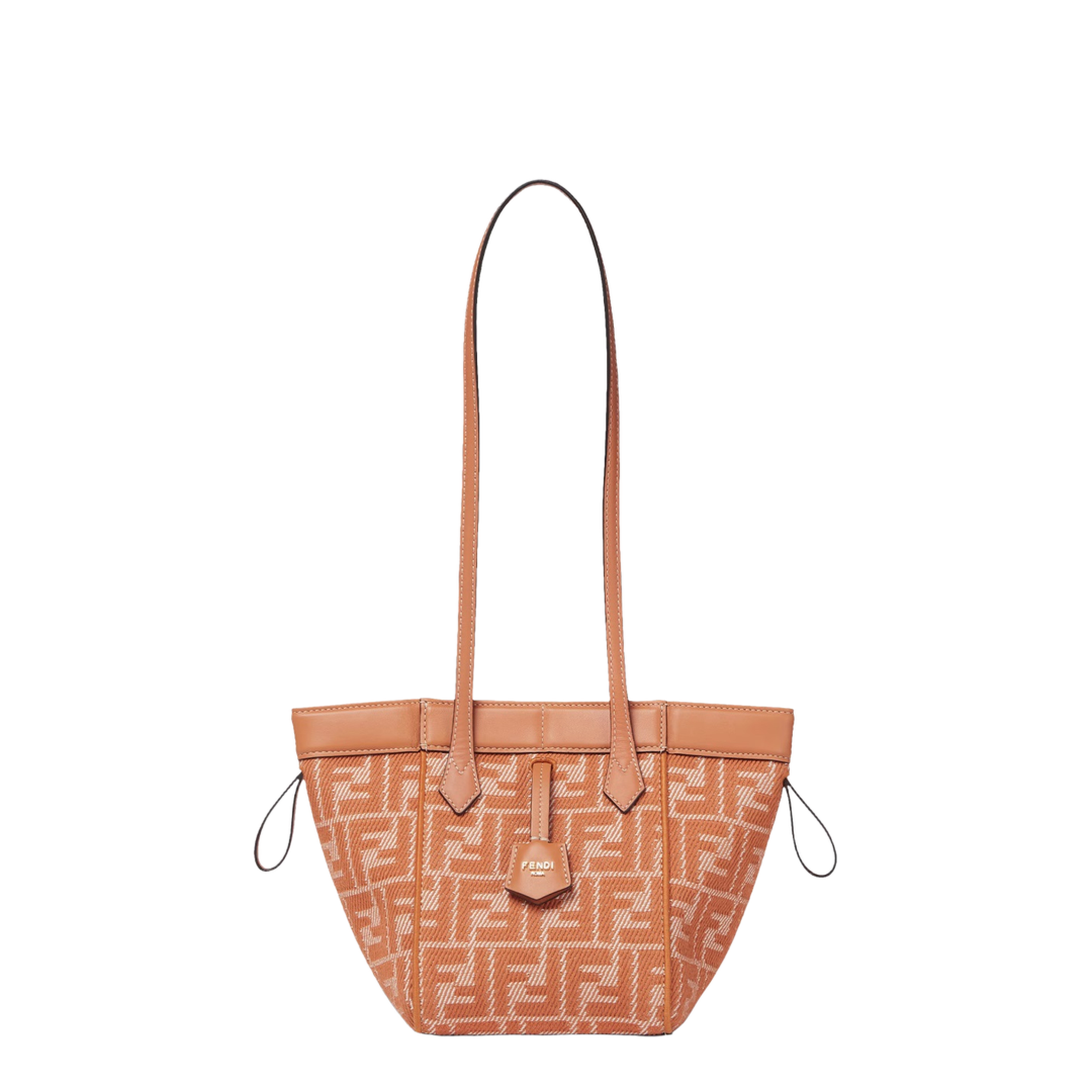 Origami Mini Denim Bucket Bags - Orange - Image 4
