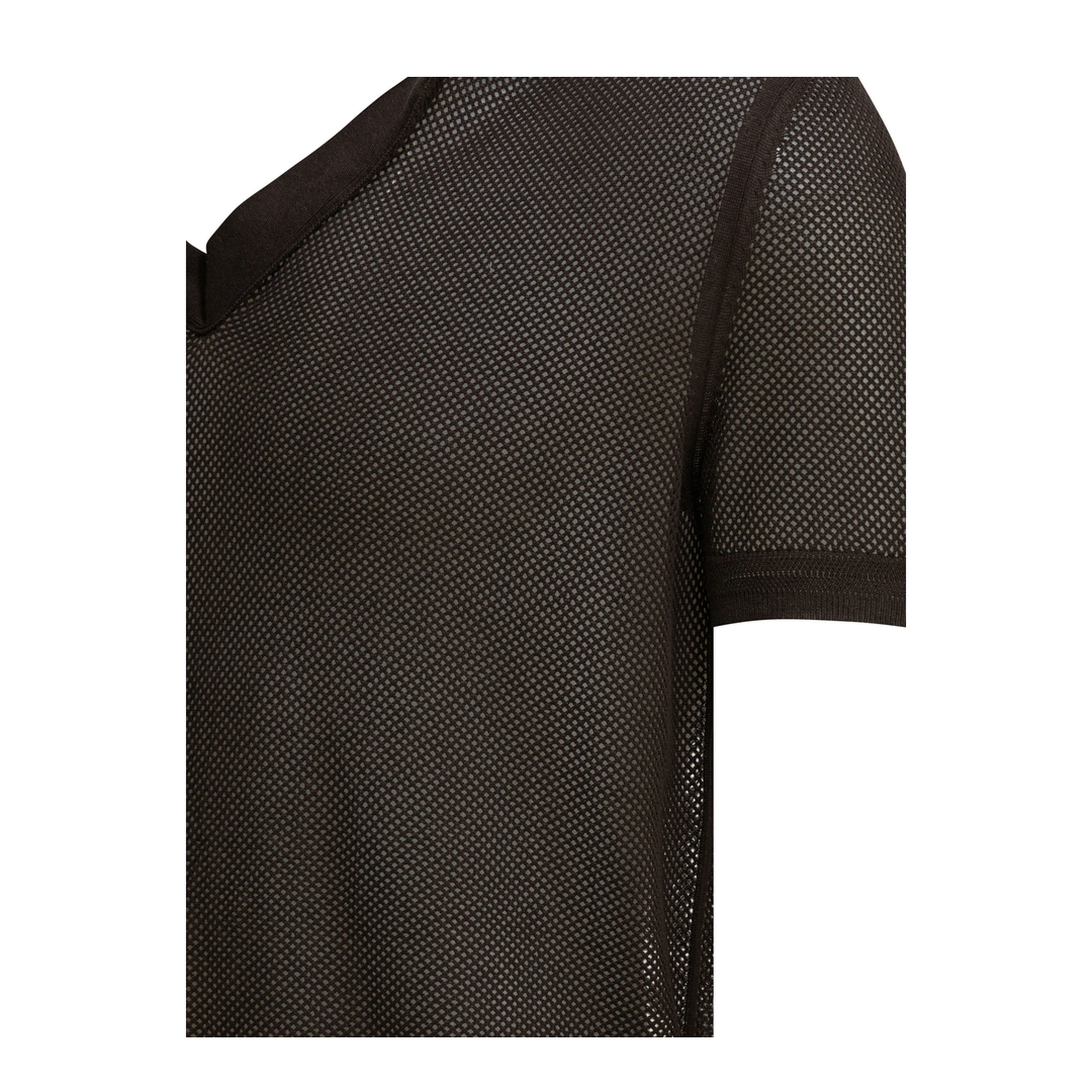 Silk Blend Buttonless Polo Shirt - Image 4