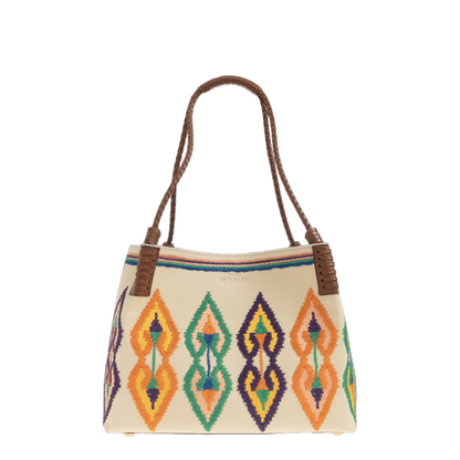 Libra Medium Canvas Tote Bag - Beige - Image 4