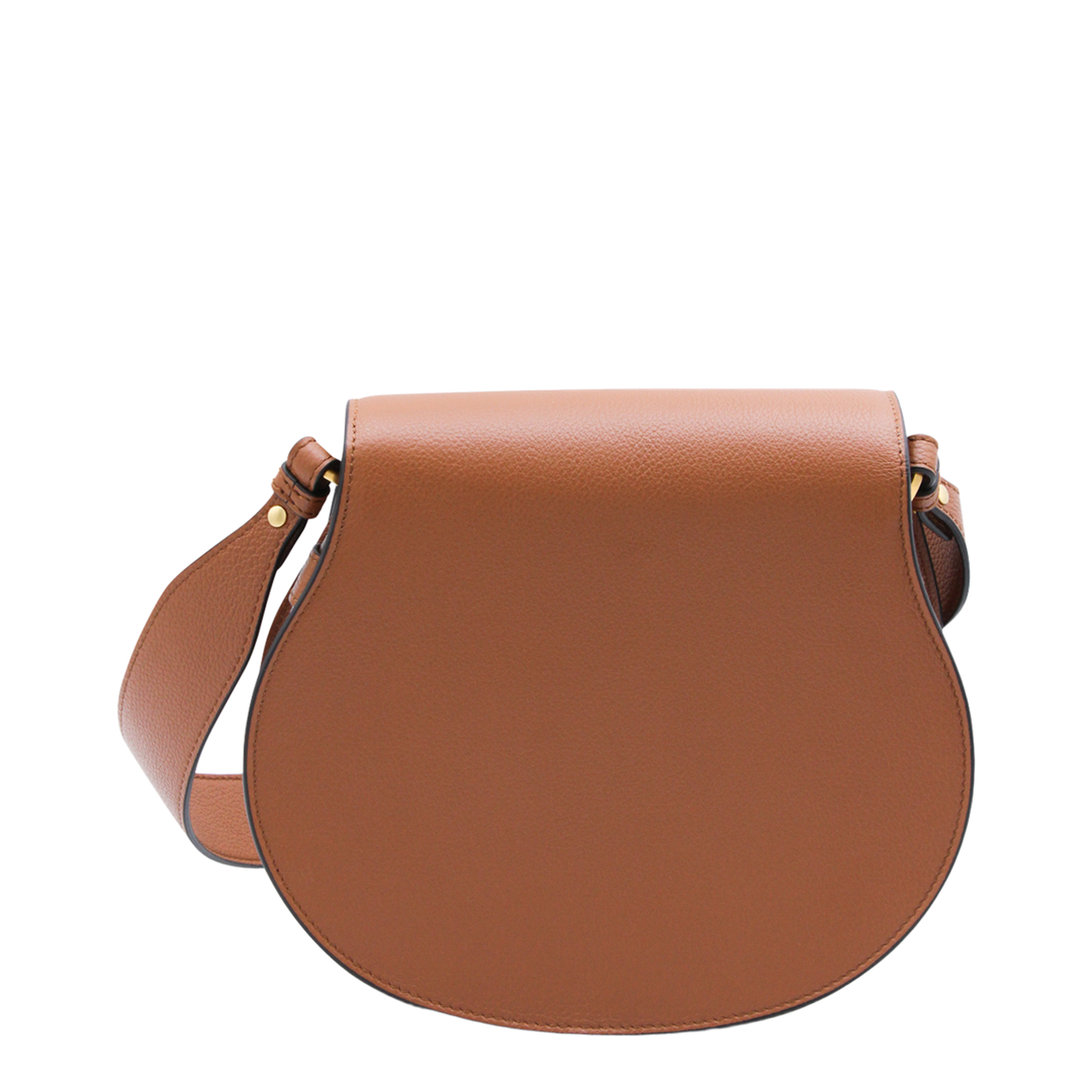 Marcie Calfskin Saddle Bag - Tan - Image 5