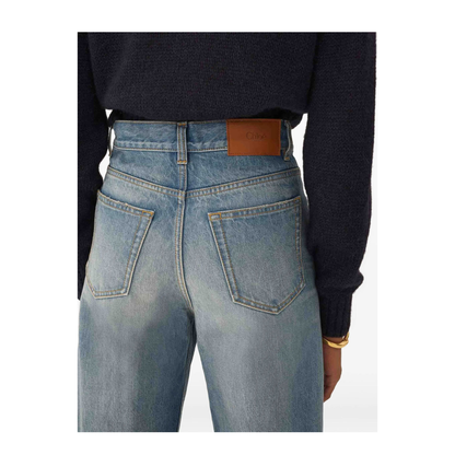 High-Rise Cropped Denim Jeans - Image 4