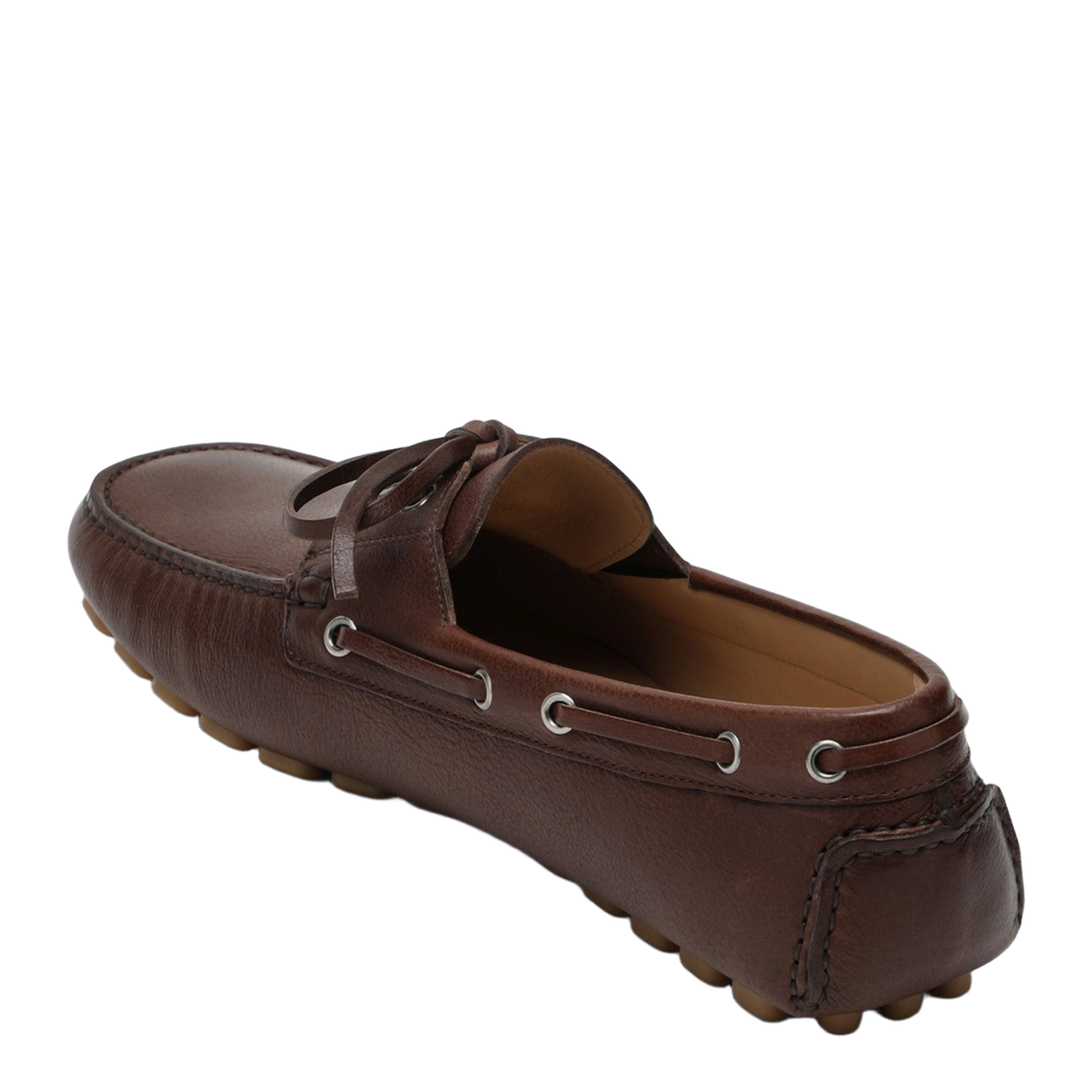 Brown Leather Moccasin Driver - Image 2