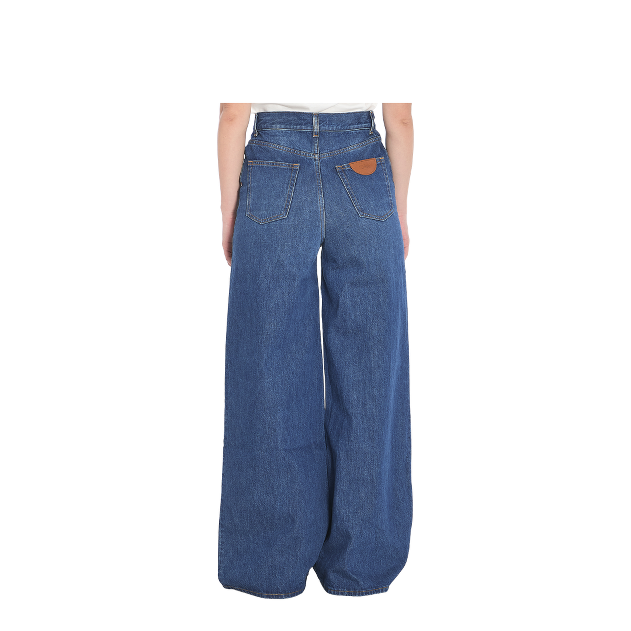 Straight Leg Jeans - Organic Cotton Wide Leg Denim Jeans - Image 4