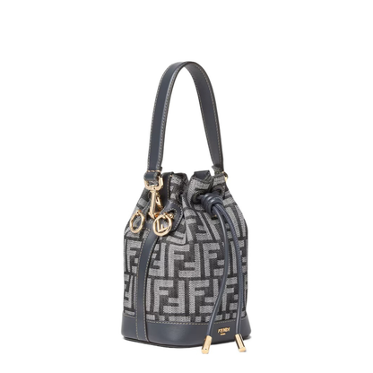 Mon Tresor Dark Blue Bucket Bag - Image 2