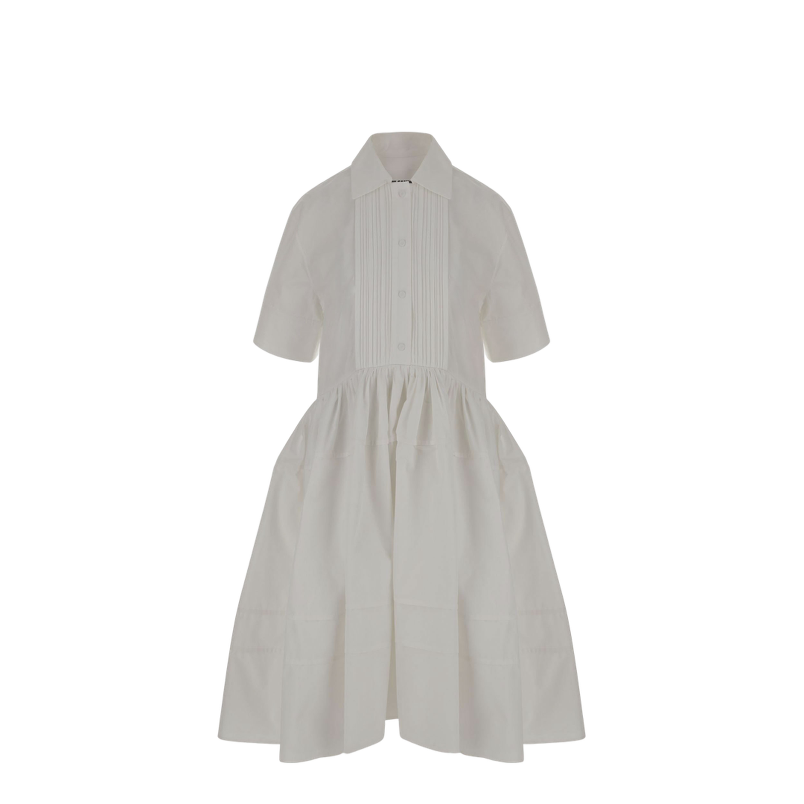 Cotton Poplin Dress White - Image 1