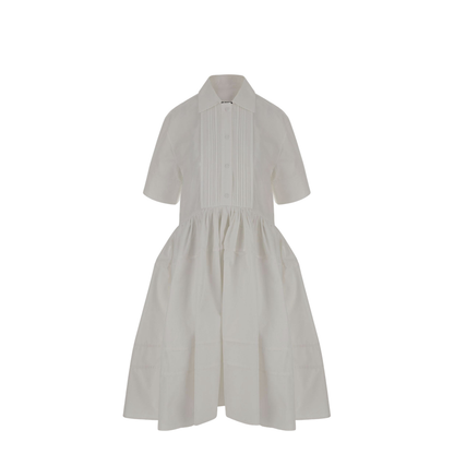 Cotton Poplin Dress White - Image 1
