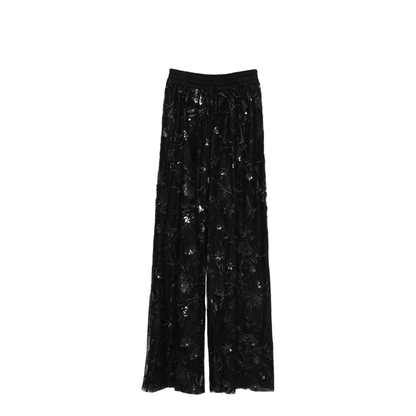 Sequined Tulle Midi Skirt - Image 1
