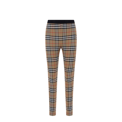 Tartan Patterned Leggings - Image 1