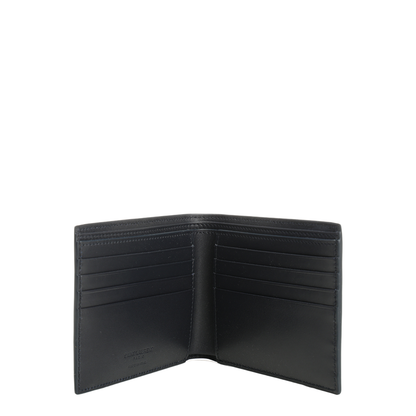 East/West Wallet in Smooth Calfskin Leather - Midnight Blue - Image 4