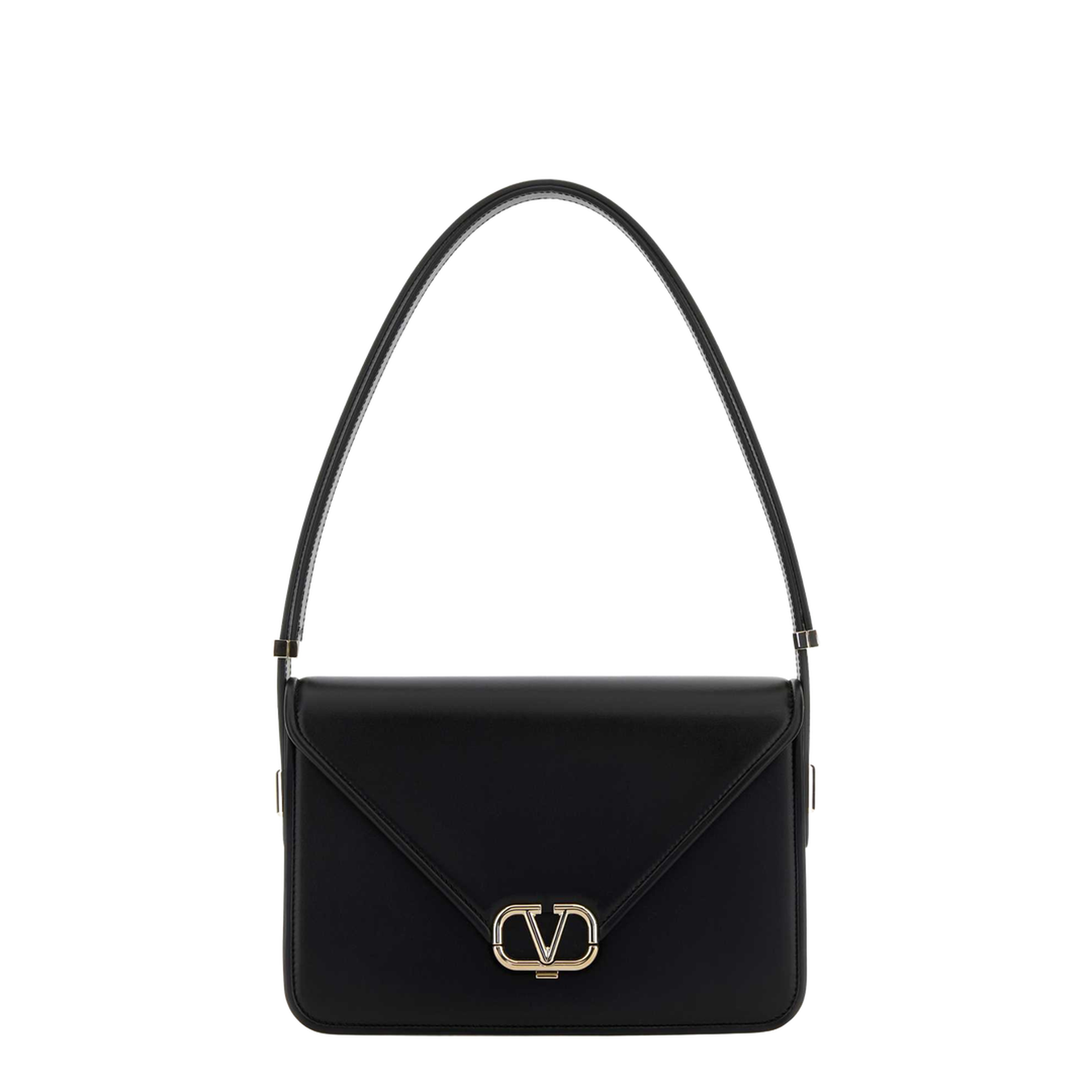 Garavani Black Leather Vlogo Shoulder Bag - Image 5