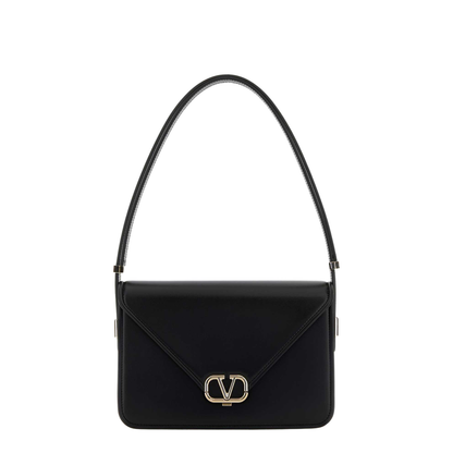 Garavani Black Leather Vlogo Shoulder Bag - Image 5
