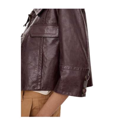 Short Leather Jacket - Image 4