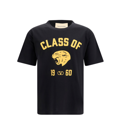 Panther Print Cotton T-Shirt - Image 1