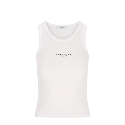 Logo Ribbed Tank Top - Image 1