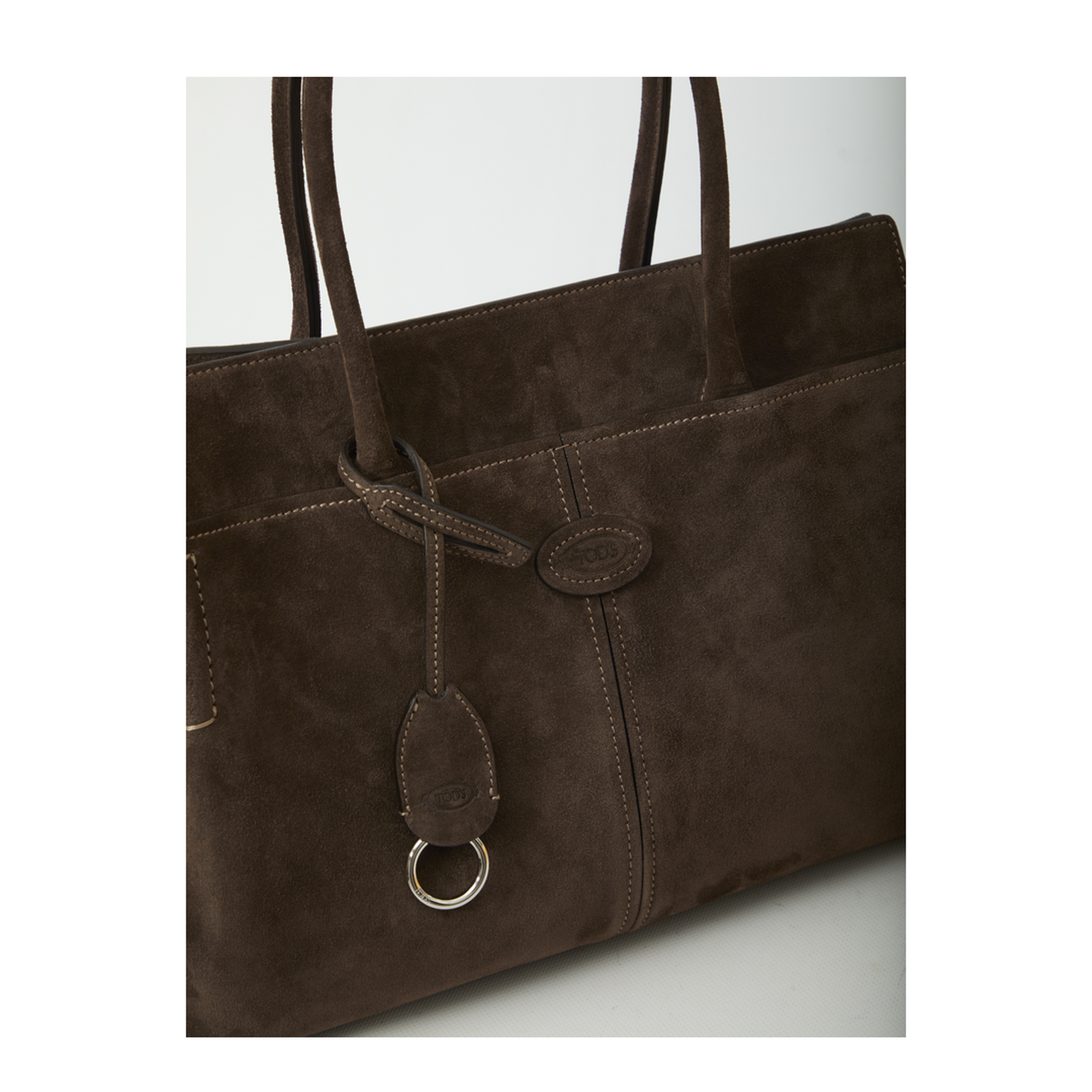 Suede Leather Shopping Bag - Image 4