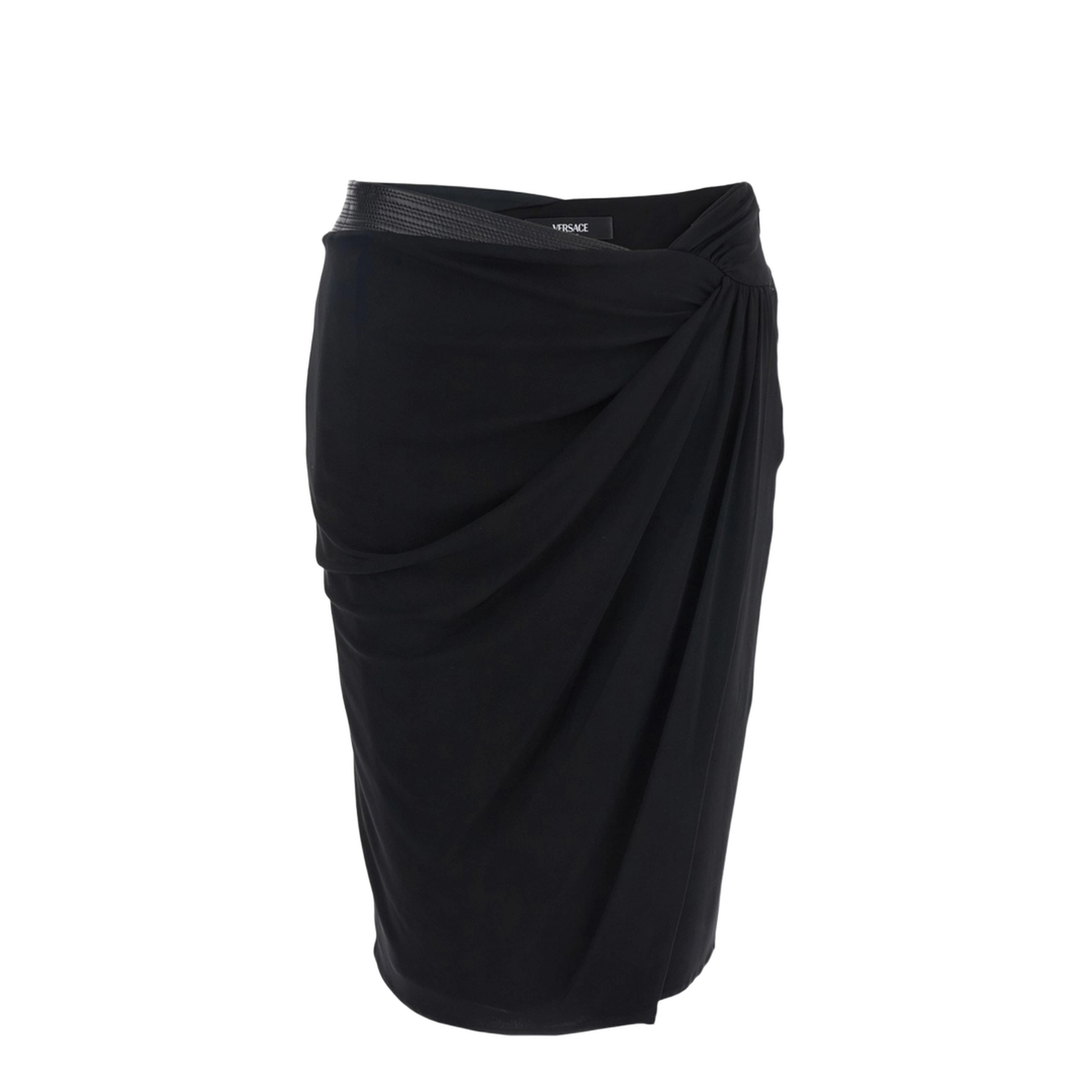 Stretch Viscose Midi Skirt - Image 1
