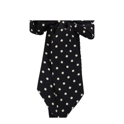 Open Polka-Dot Bow Cardigan - Image 3