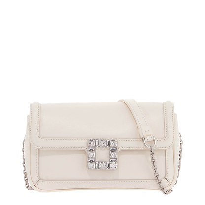 Crossbody Bag Leather White - Image 1