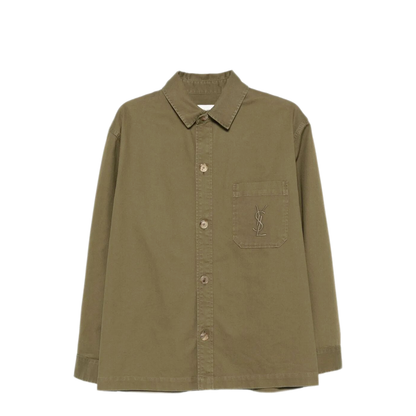 Cassandra Overshirt in Cotton Linen Gabardine - Image 1