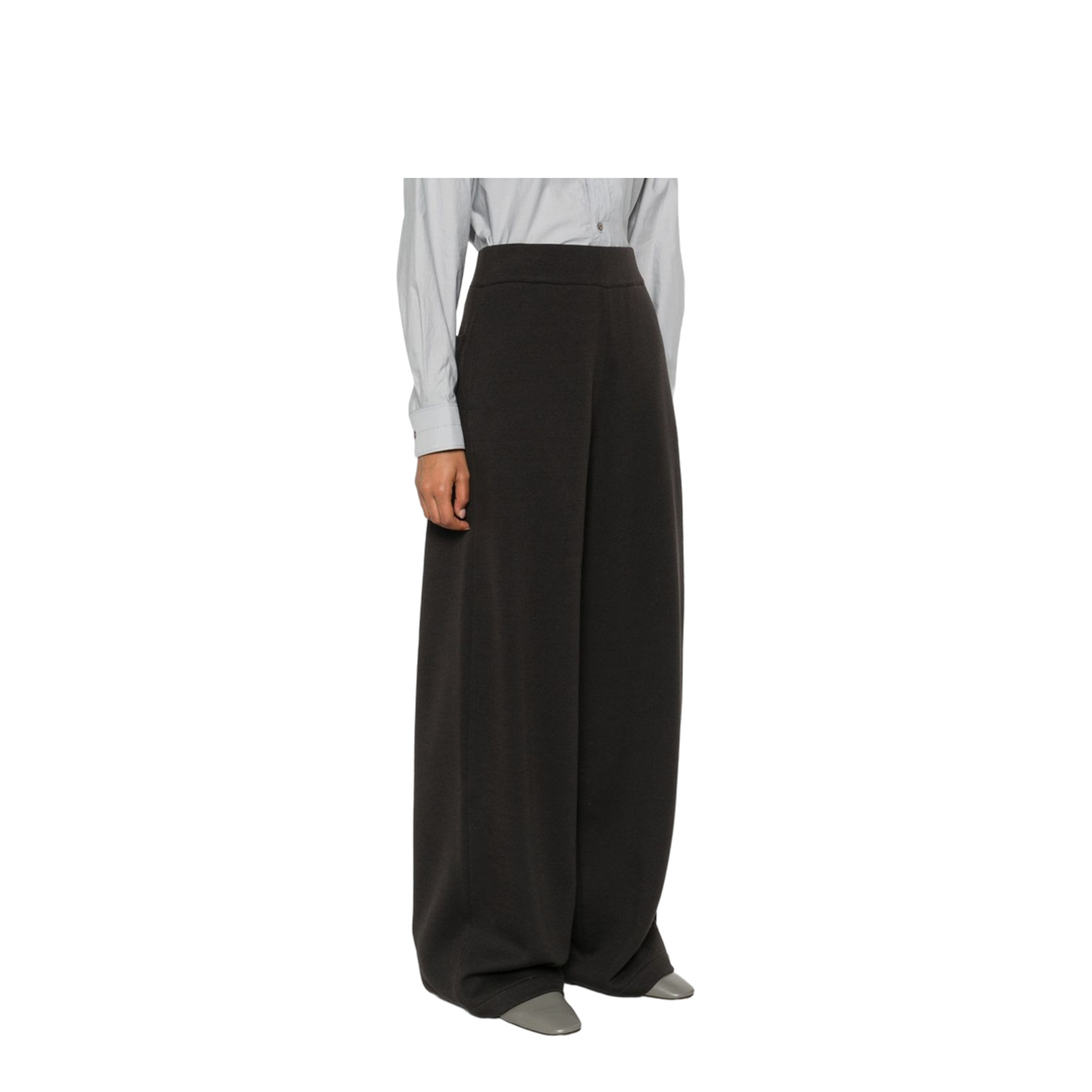 Dark Roast Wide Leg High Waist Trousers - Image 5