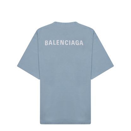Back T-shirt Medium Fit in Light Blue/white - Image 2