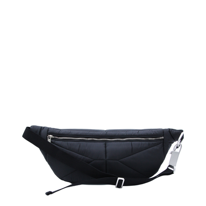 Bumbag Quilted Nylon Belt Bag - Black - Image 2