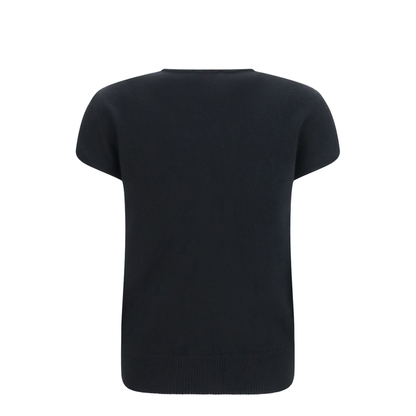 Sleeveless Wool and Cashmere Sweater - Image 2