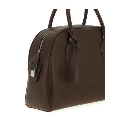 India 12.00 Medium Calfskin Bowling Bag - Brown - Image 3