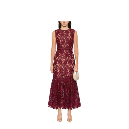 Guipure Lace Midi Dress - Image 3