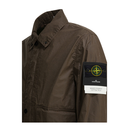 Pigmented Wax Overshirt Jacket - Image 3