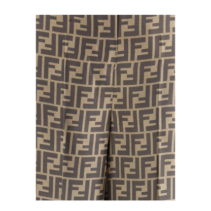 Monogram Pattern Silk Pants - Image 3