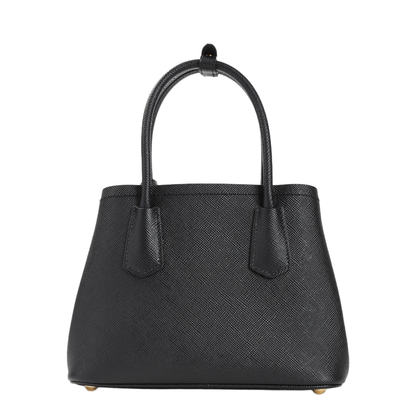 Black Leather Handbag - Image 4